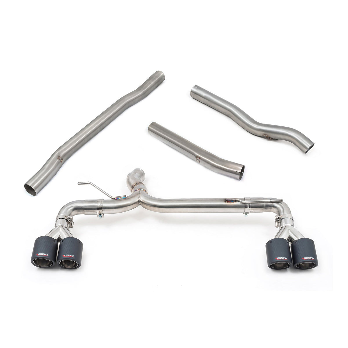 Cobra Sport Venom Quad Exit Cat Back Exhaust (M3 Style Race Box Delete) - BMW F40 M135i - image 8