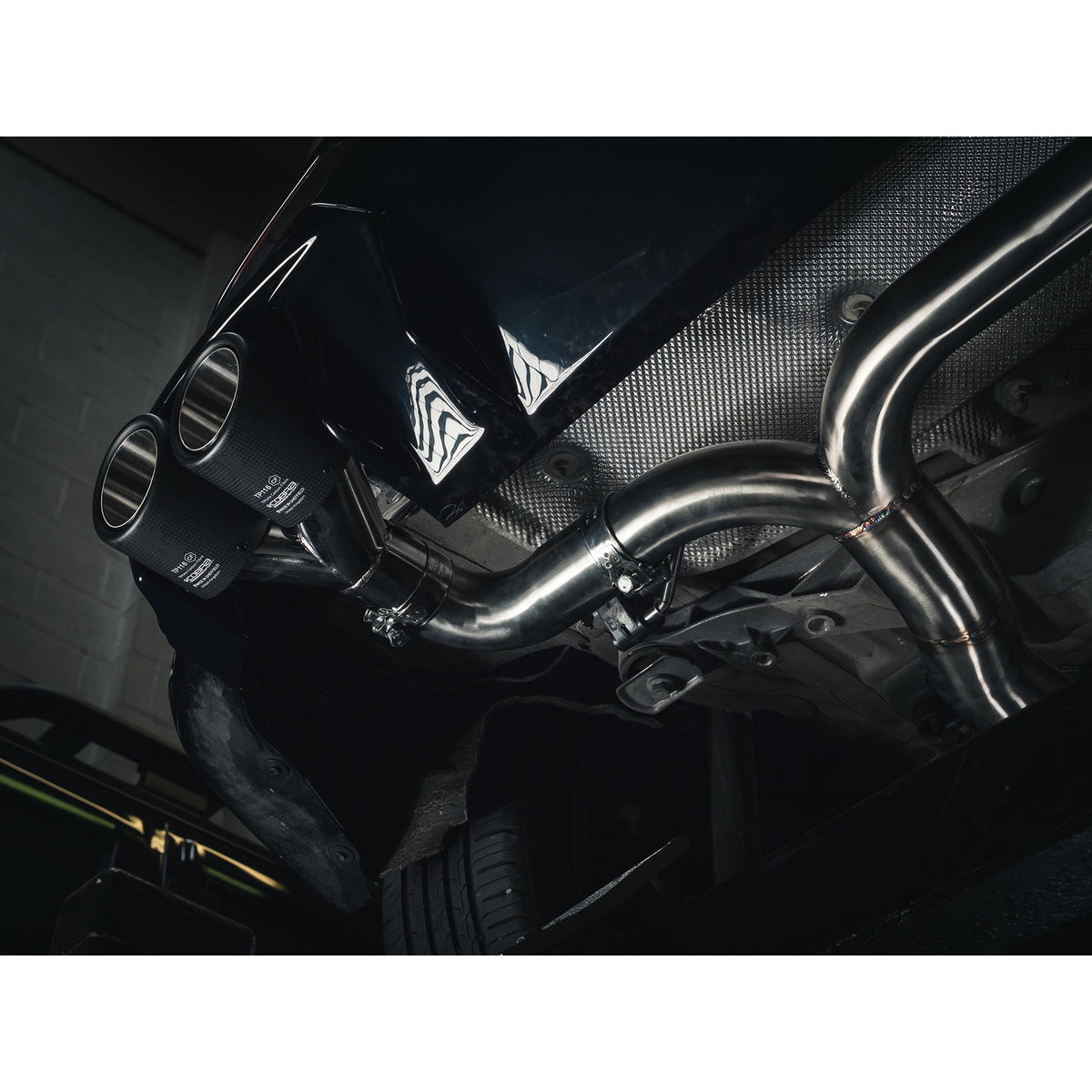 Cobra Sport Venom Quad Exit Turbo Back Exhaust (M3 Style Race Box Delete) - BMW F40 M135i - image 3