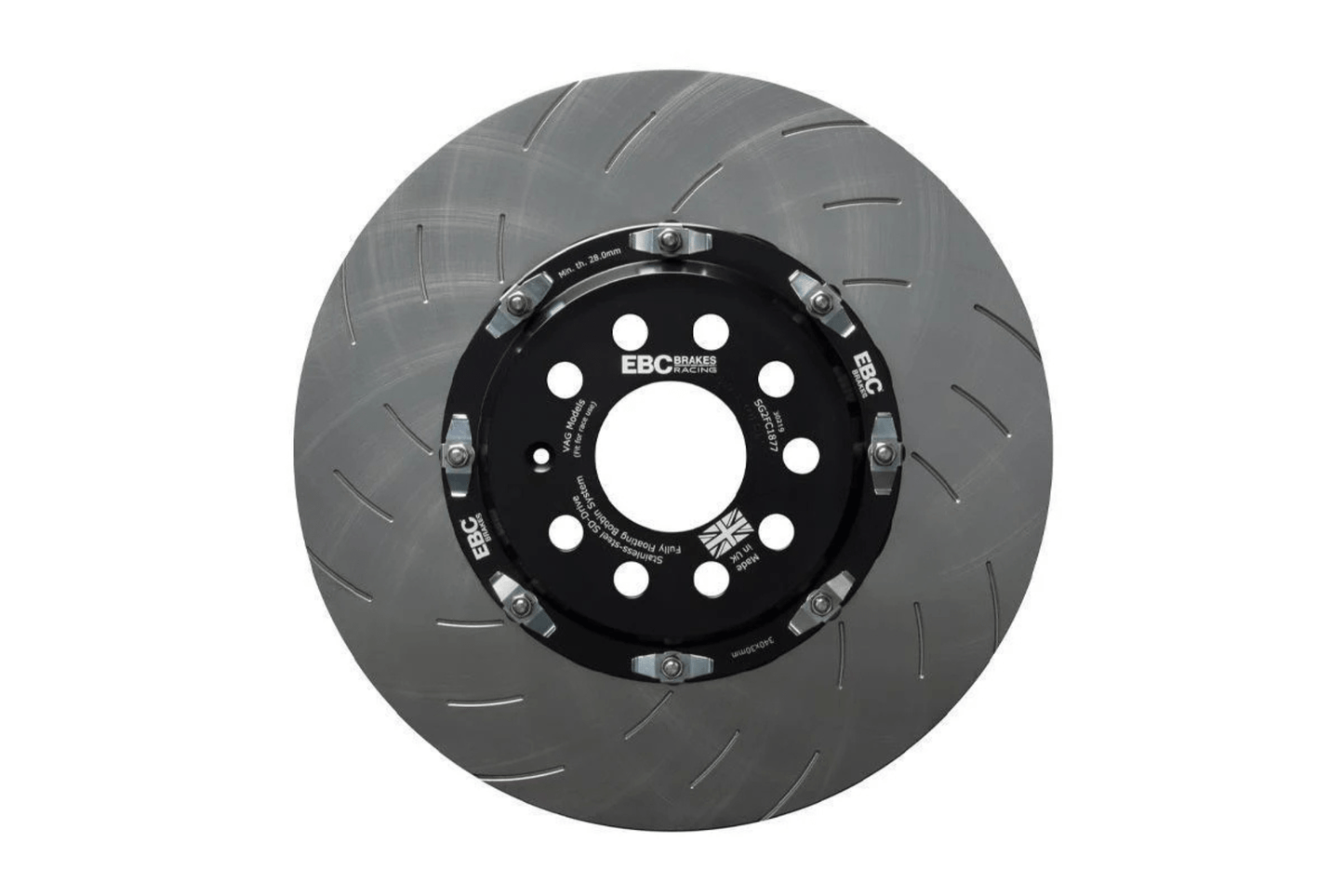 EBC Racing 2 Piece Floating Front Brake Discs - BMW F87 M2 | F80 M3 | F82/3 M4 - Evolve Automotive