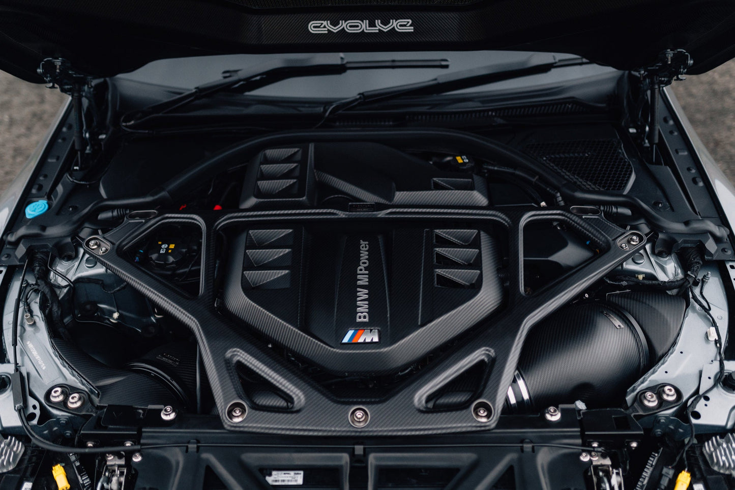 Eventuri Carbon Fibre Strut Brace - BMW G87 M2 | G80 | G81 M3 | G82 | G83 M4 Coupe | Convertible CS | CSL - Evolve Automotive