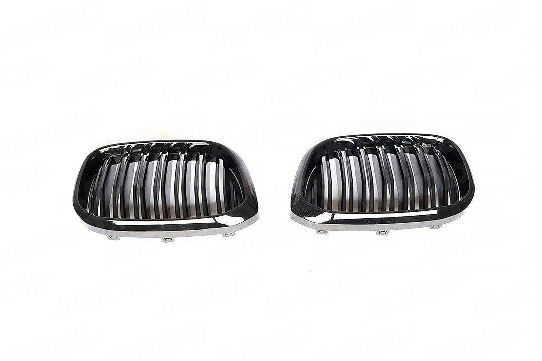 Gloss Black Kidney Grilles for BMW X3 & X4 (2019 - 2022, G01 G02) - Evolve Automotive