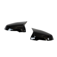 Gloss Black M Style Wing Mirror Covers for BMW & Supra (2019+, F40 F44 G29 J29) - Evolve Automotive