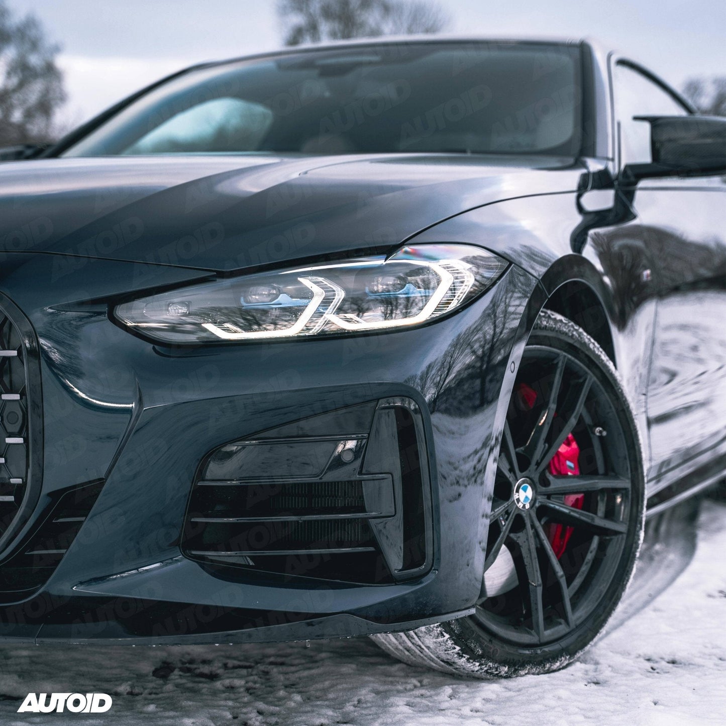 Gloss Black Performance Front Splitter for BMW 4 Series (2020+, G22 G23) - Evolve Automotive