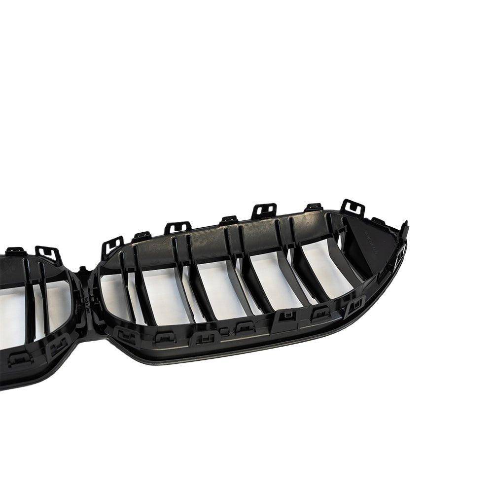 Gloss Black Slatted Front Grille for BMW 2 Series & M235i (2020 - 2024, F44) - Evolve Automotive