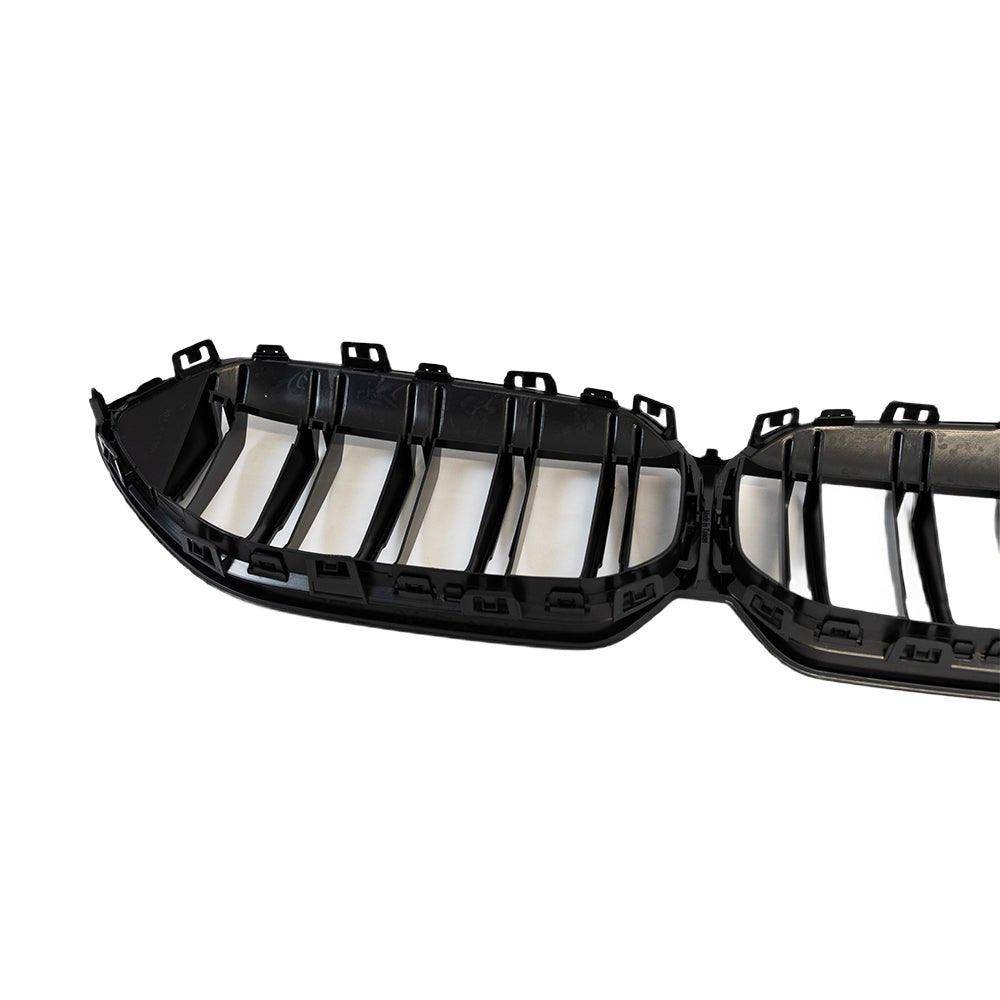 Gloss Black Slatted Front Grille for BMW 2 Series & M235i (2020 - 2024, F44) - Evolve Automotive