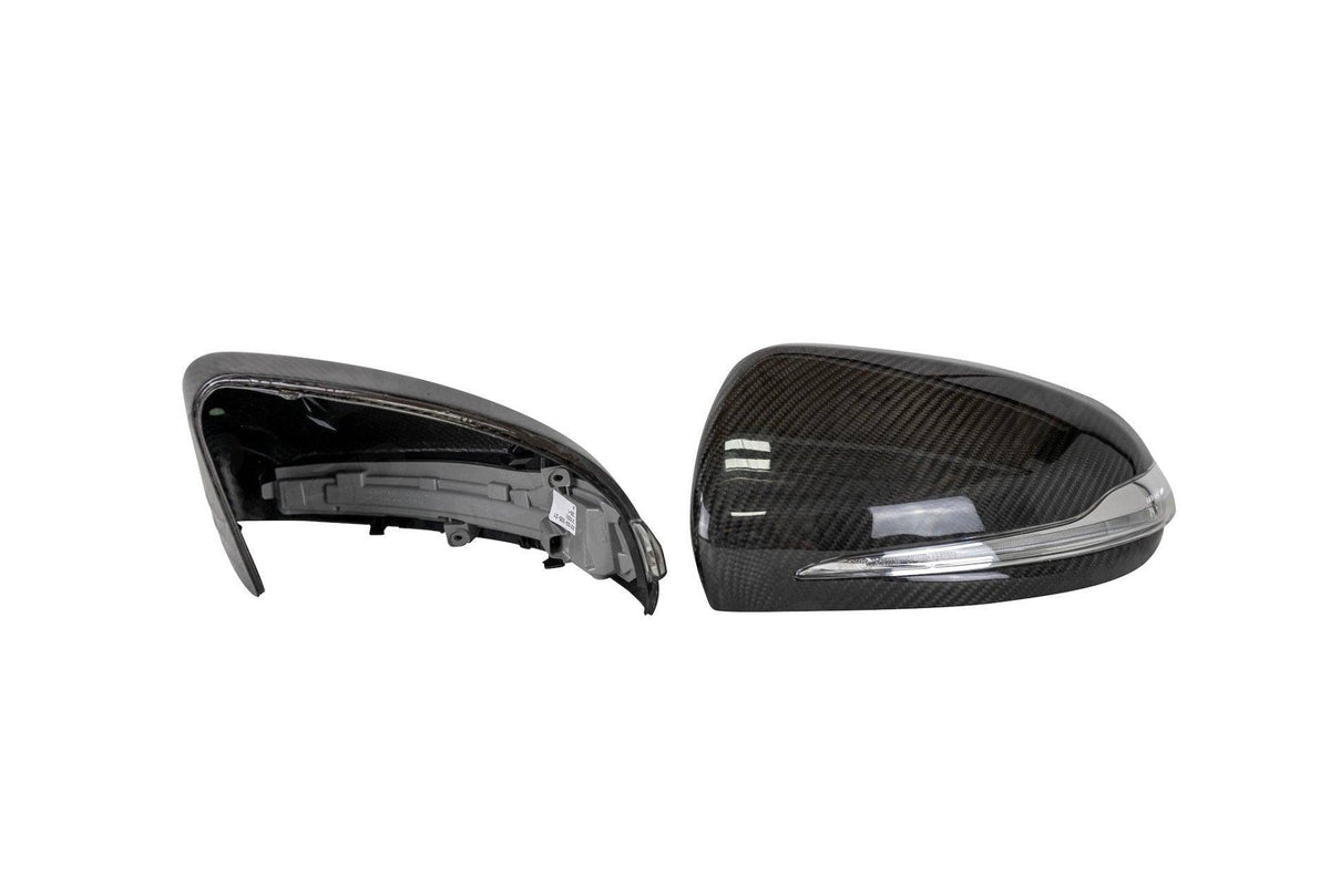 Mercedes C Class & C63 W205 Pre-preg Carbon Fibre Mirror Covers by FORM (2014-2021) - Evolve Automotive