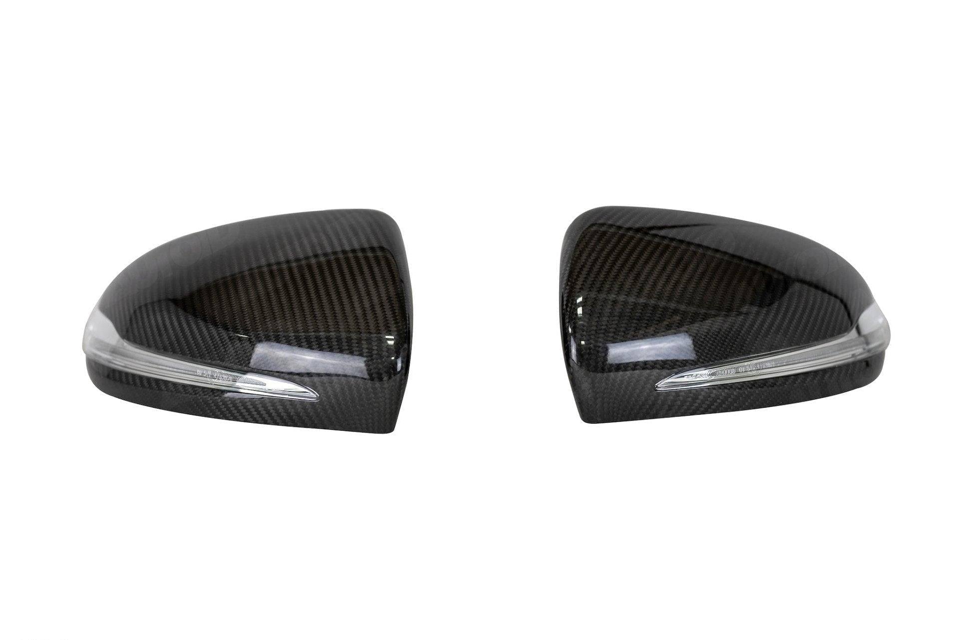 Mercedes C Class & C63 W205 Pre-preg Carbon Fibre Mirror Covers by FORM (2014-2021) - Evolve Automotive