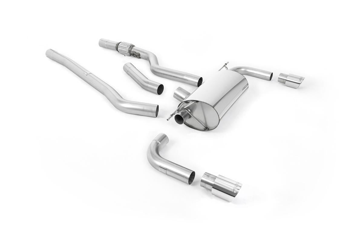 Milltek Cat-back System Non-Resonated (Louder) - BMW F32 428i (Auto, For 435i M Sport Valance) - Evolve Automotive