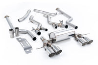 Milltek Cat-back System Non-Resonated (Louder) (Removes Secondary Cats) - BMW G87 M2 - Evolve Automotive