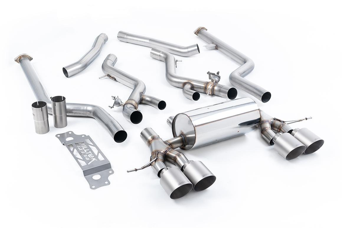Milltek Cat-back System Non-Resonated (Louder) (Removes Secondary Cats) - BMW G87 M2 - Evolve Automotive