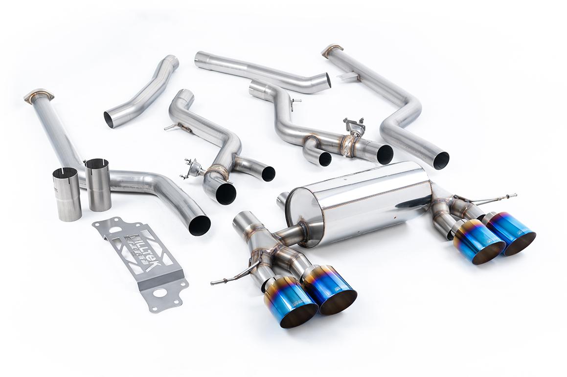 Milltek Cat-back System Non-Resonated (Louder) (Removes Secondary Cats) - BMW G87 M2 - Evolve Automotive