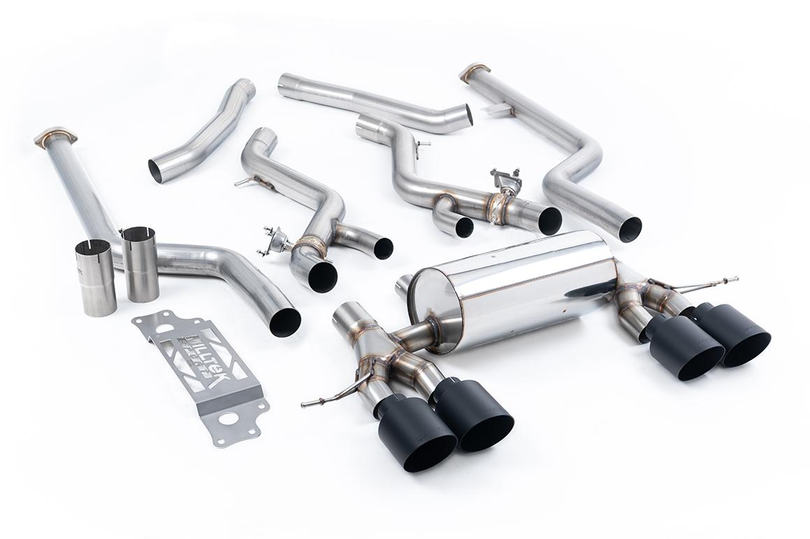 Milltek Cat-back System Non-Resonated (Louder) (Removes Secondary Cats) - BMW G87 M2 - Evolve Automotive