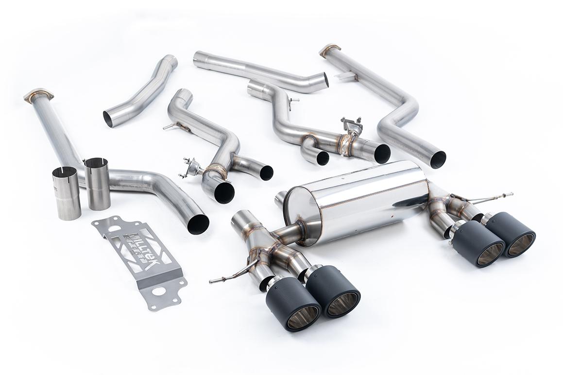 Milltek Cat-back System Non-Resonated (Louder) (Removes Secondary Cats) - BMW G87 M2 - Evolve Automotive