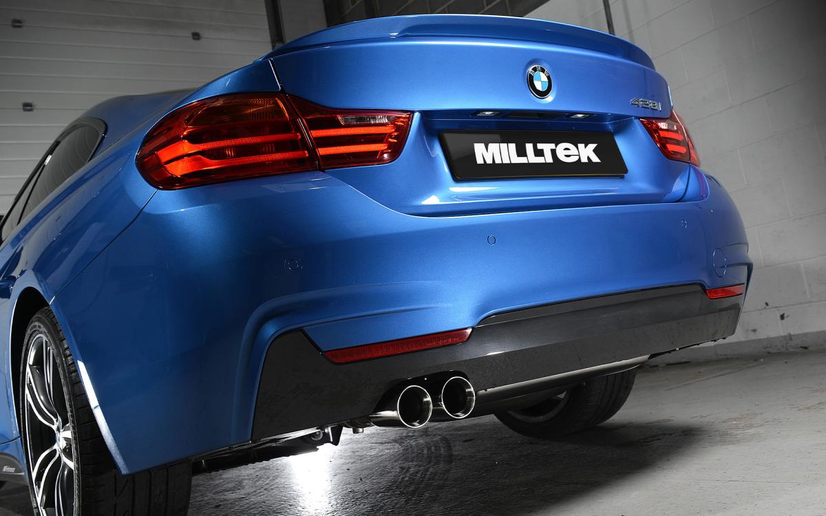 Milltek Cat-back System Resonated (Quieter) - BMW F32 428i (Auto) - Evolve Automotive