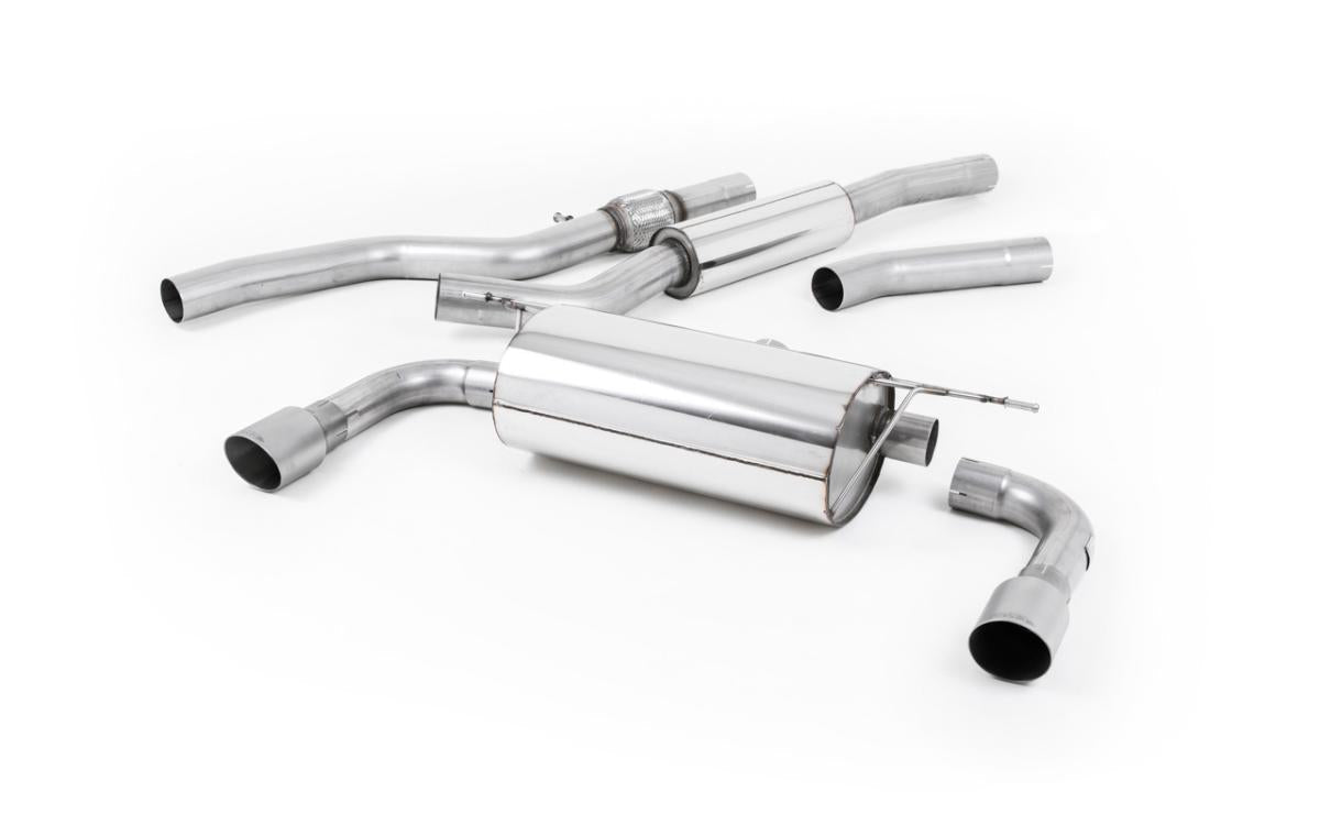 Milltek Cat-back System Resonated (Quieter) - BMW F32 428i (Auto, For 435i M Sport Valance) - Evolve Automotive
