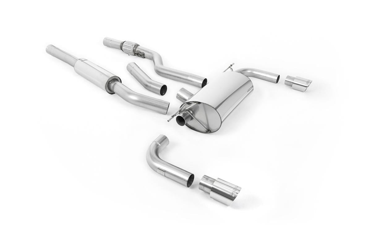 Milltek Cat-back System Resonated (Quieter) - BMW F32 428i (Auto, For 435i M Sport Valance) - Evolve Automotive