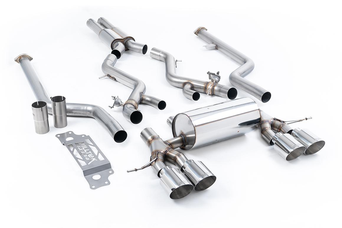 Milltek Cat-back System Resonated (Removes Secondary Cats) - BMW G87 M2 - Evolve Automotive