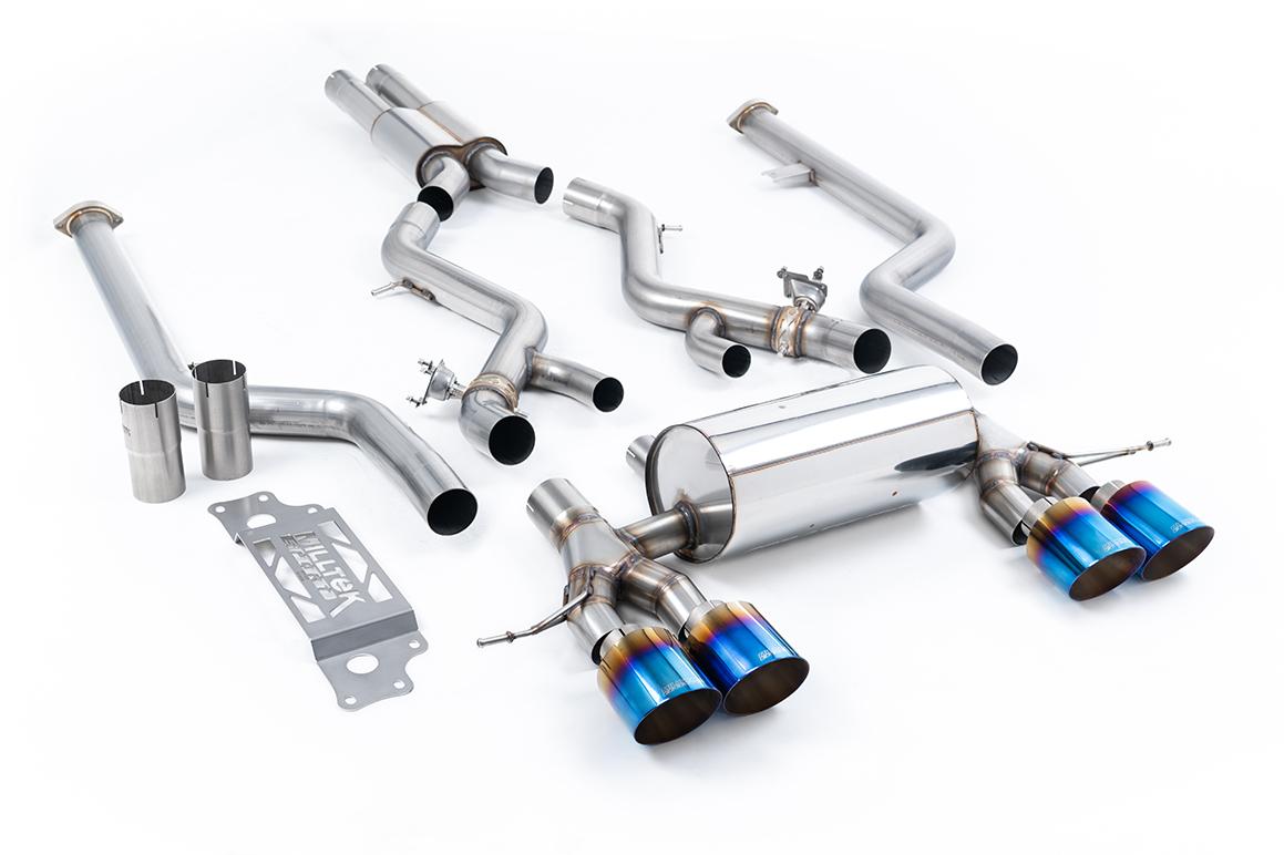 Milltek Cat-back System Resonated (Removes Secondary Cats) - BMW G87 M2 - Evolve Automotive