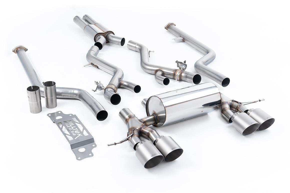 Milltek Cat-back System Resonated (Removes Secondary Cats) - BMW G87 M2 - Evolve Automotive