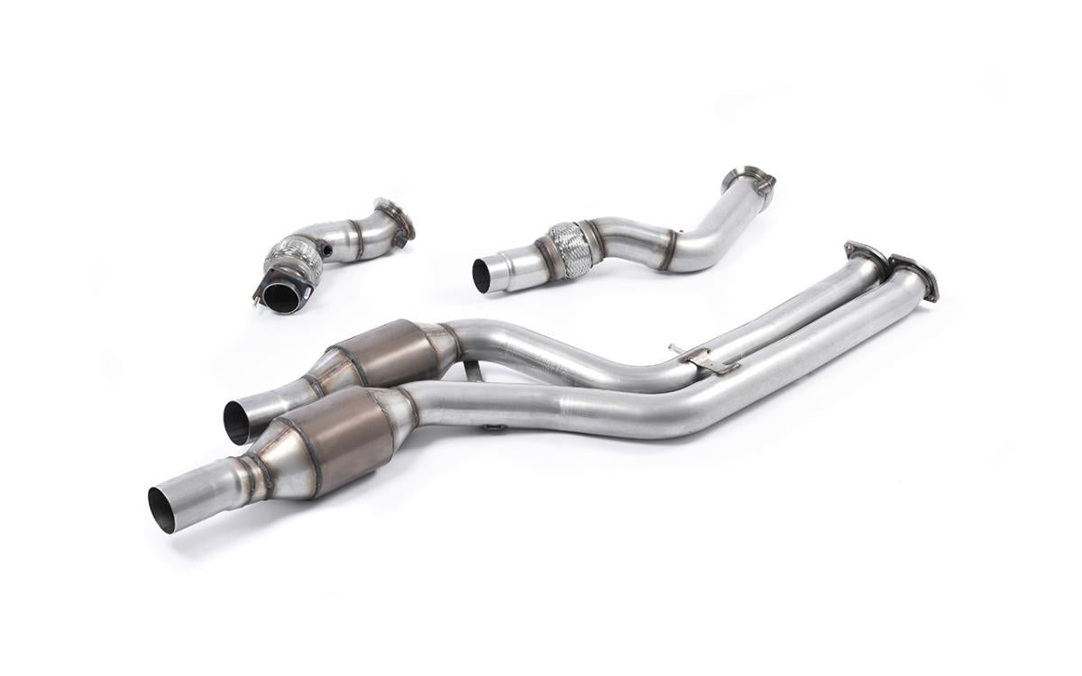 Milltek Large Bore Downpipes with Hi-Flow Sports Cats - BMW F80 M3 | F82 M4 (For Milltek Cat-back) - Evolve Automotive