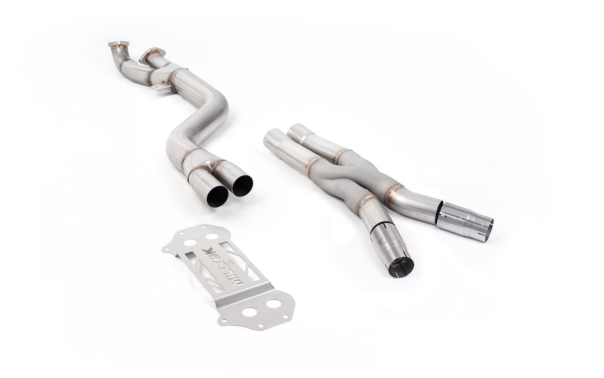 Milltek OPF/GPF Bypass Single 102mm Pipe with Z Pipe - BMW G80 | G81 M3 | G82 M4 - Evolve Automotive