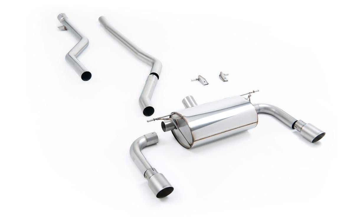 Milltek Race Non-Resonated Cat-back System - BMW F30 320i M Sport (For M340i Style Valance) - Evolve Automotive