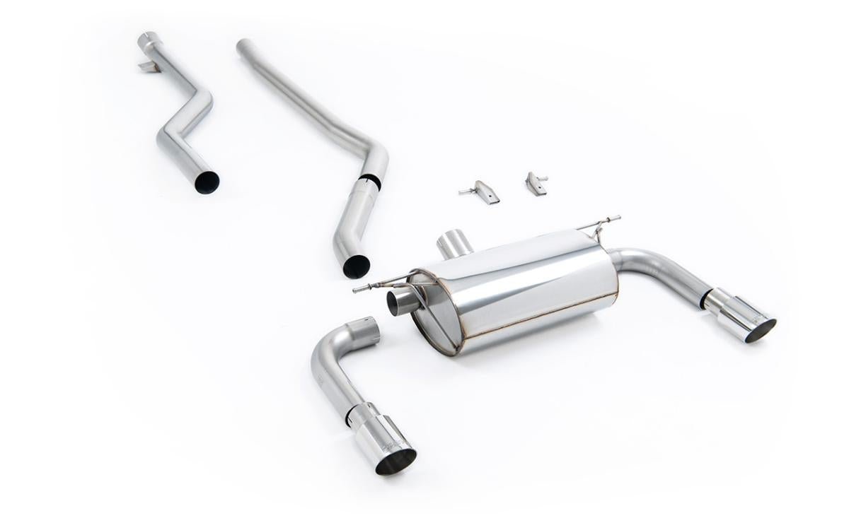 Milltek Race Non-Resonated Cat-back System - BMW F30 320i M Sport (For M340i Style Valance) - Evolve Automotive