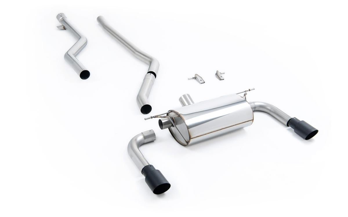 Milltek Race Non-Resonated Cat-back System - BMW F30 320i M Sport (For M340i Style Valance) - Evolve Automotive