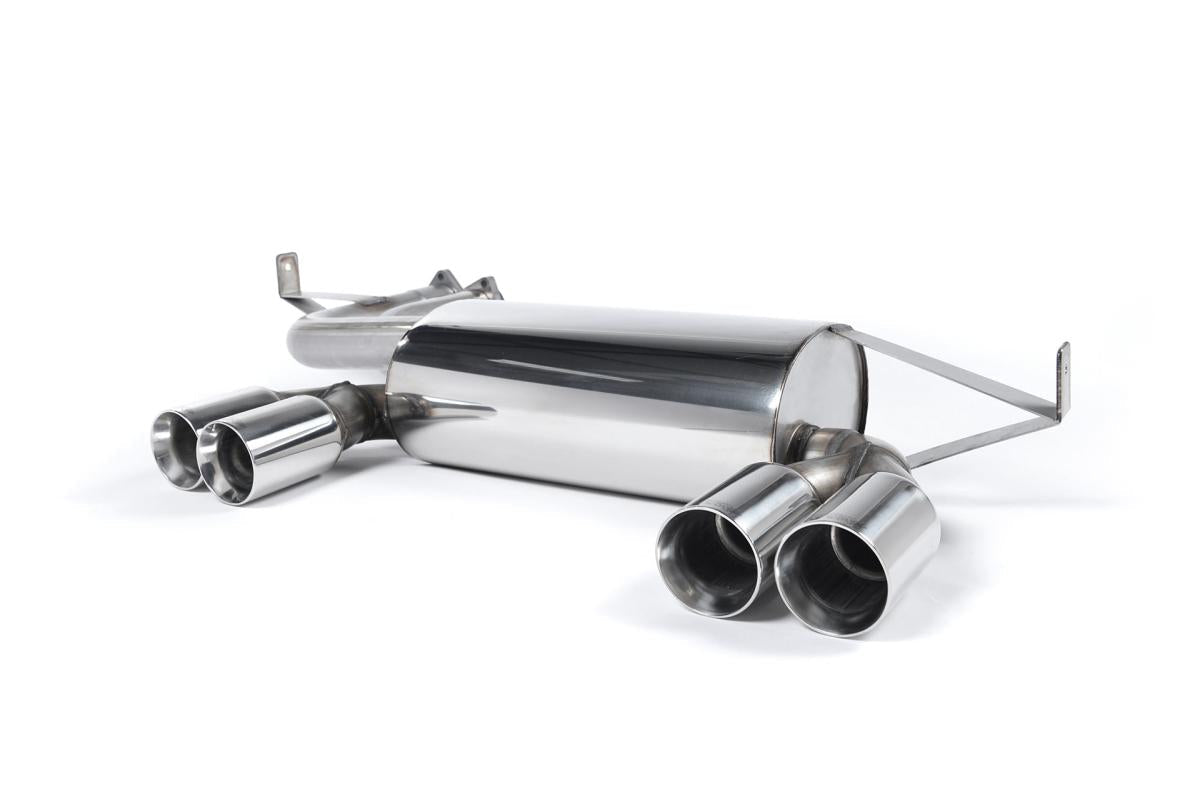 Milltek Rear Silencer - BMW E46 M3 | E46 M3 CSL (Quad Polished Trims) - Evolve Automotive