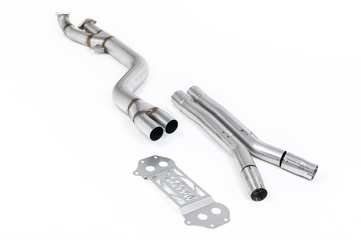 Milltek Secondary Catalyst Bypass Non-Resonated (Louder) For Milltek Large Bore Downpipes & OE Axle-Back - BMW G80 | G81 M3 | G82 M4 - Evolve Automotive