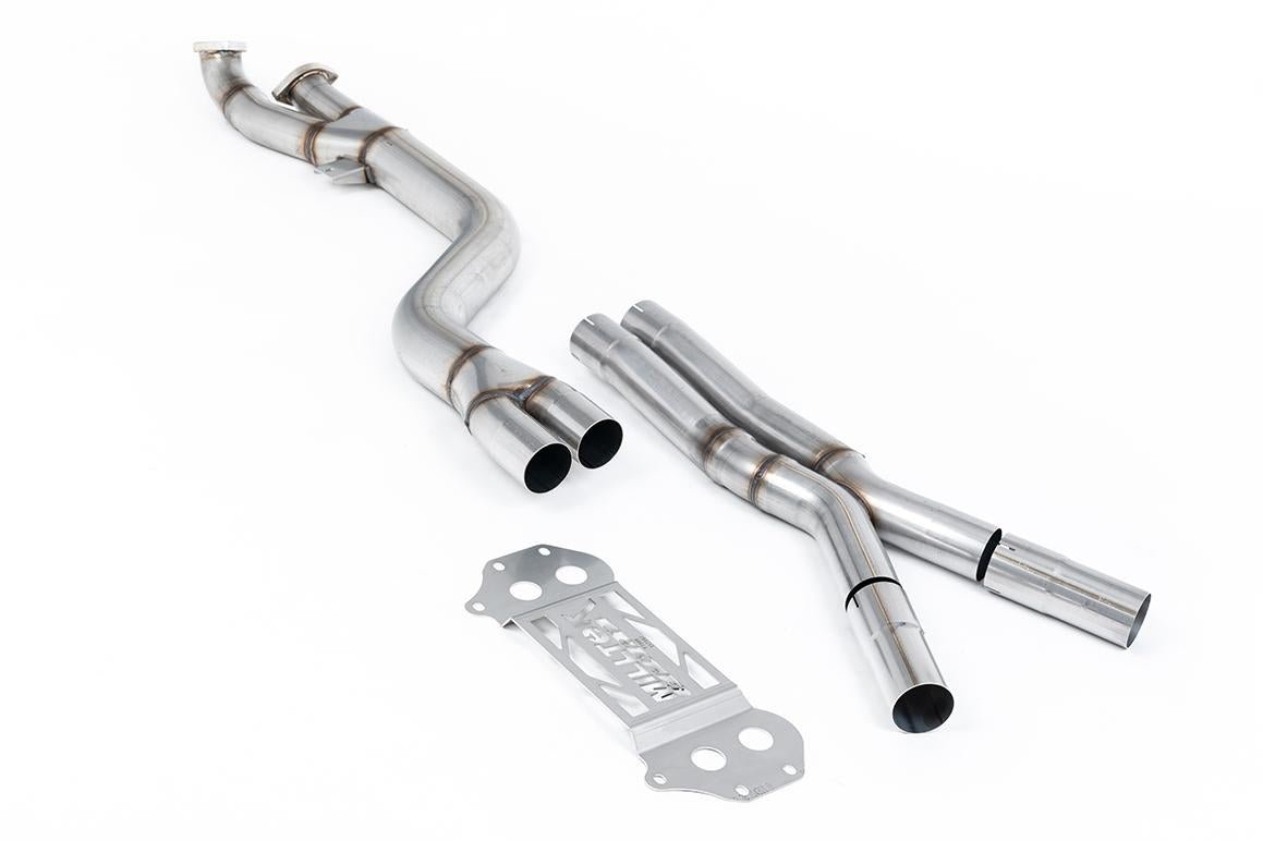 Milltek Secondary Catalyst Bypass X-Pipe For Milltek Large Bore Downpipes & Milltek Axle-Back - BMW G80 | G81 M3 | G82 M4 - Evolve Automotive