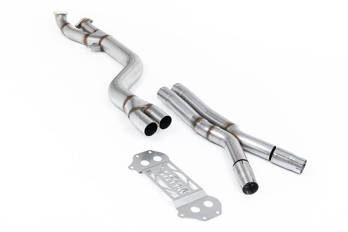 Milltek Secondary Catalyst Bypass X-Pipe For Milltek Large Bore Downpipes & OE Axle-Back - BMW G80 | G81 M3 | G82 M4 - Evolve Automotive