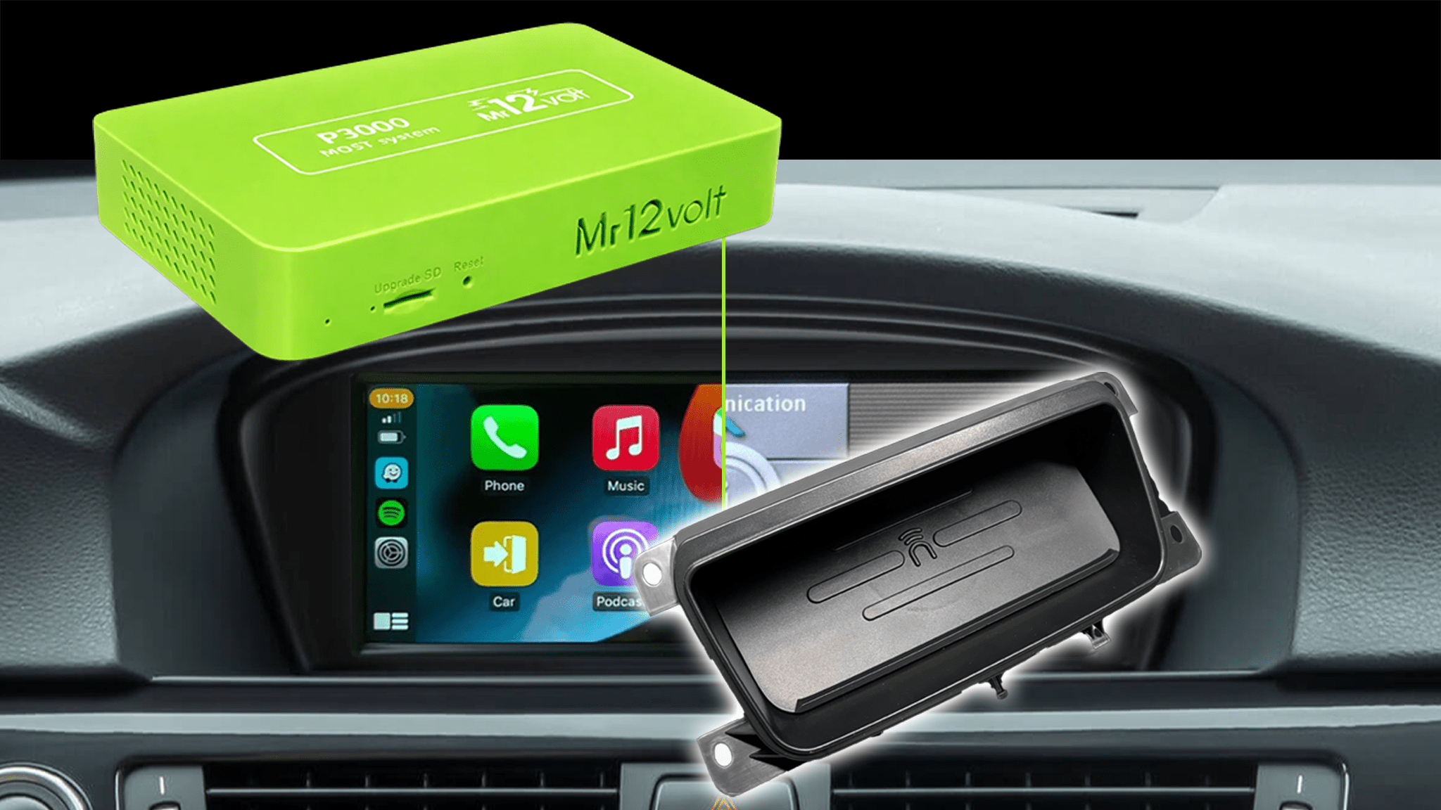 Mr12Volt NBT Evo + Induktiv Wireless Charger Bundle for F8X series - Evolve Automotive