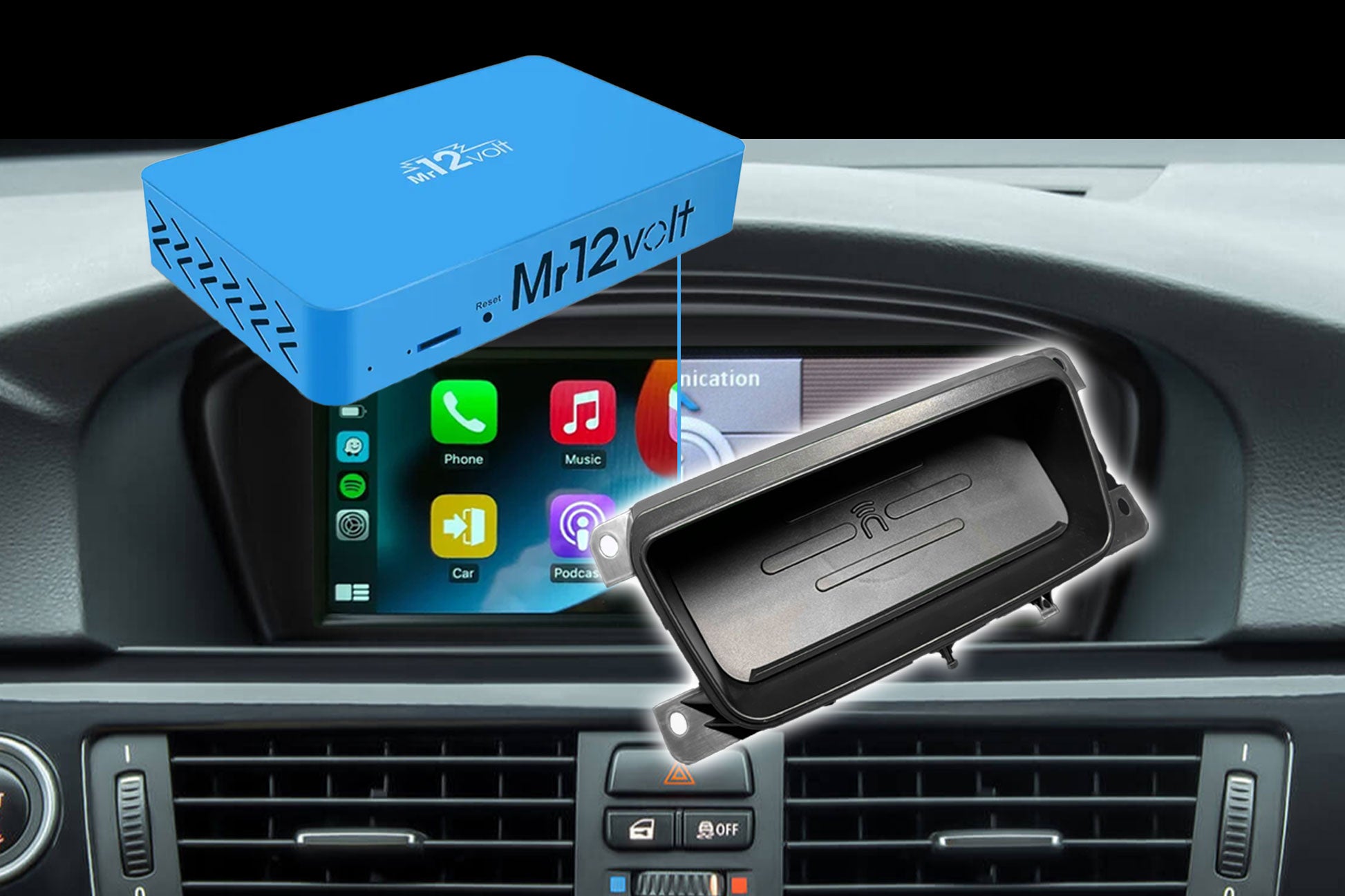 Mr12Volt CCC + Induktiv Wireless Charger Bundle for E9X series