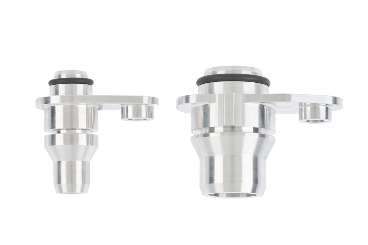 NRW Design Billet Water Pump Adapters - BMW G80 M3 | G82 | G83 M4 | G87 M2 (S58) - Evolve Automotive
