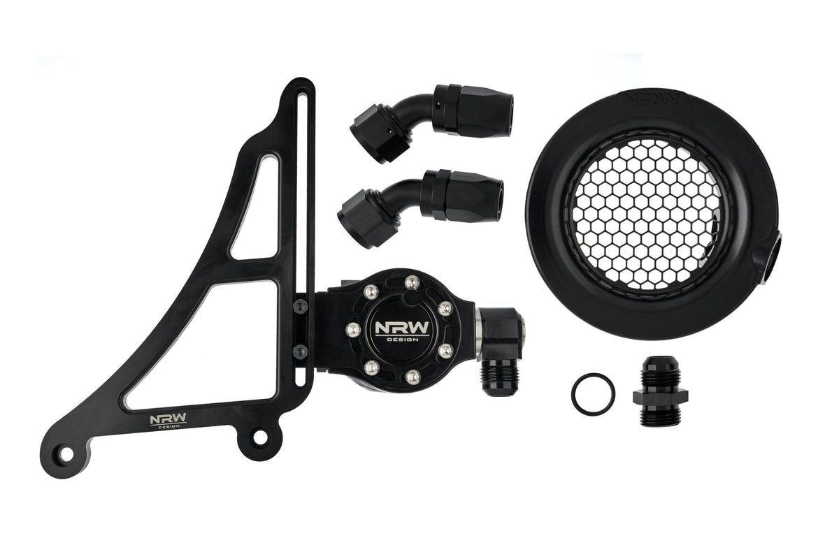 NRW Design Single Turbo / Front Mount Intake Catch Can Kit - BMW G80 M3 | G82 | G83 M4 | G87 M2 (S58) - Evolve Automotive