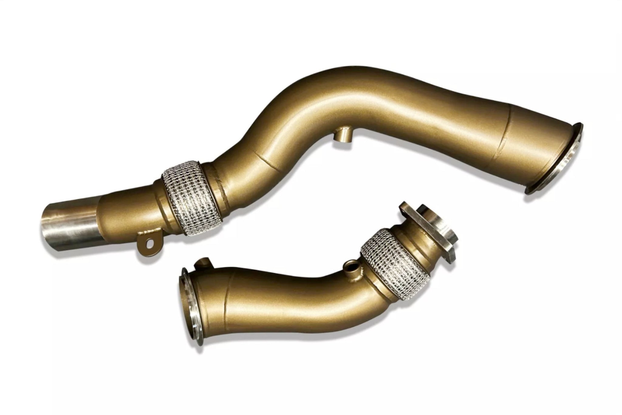 SLN S55 Ceramic Coated Decat Downpipes - BMW F87 M2C | F80 M3 | F82 | F83 M4 - Evolve Automotive