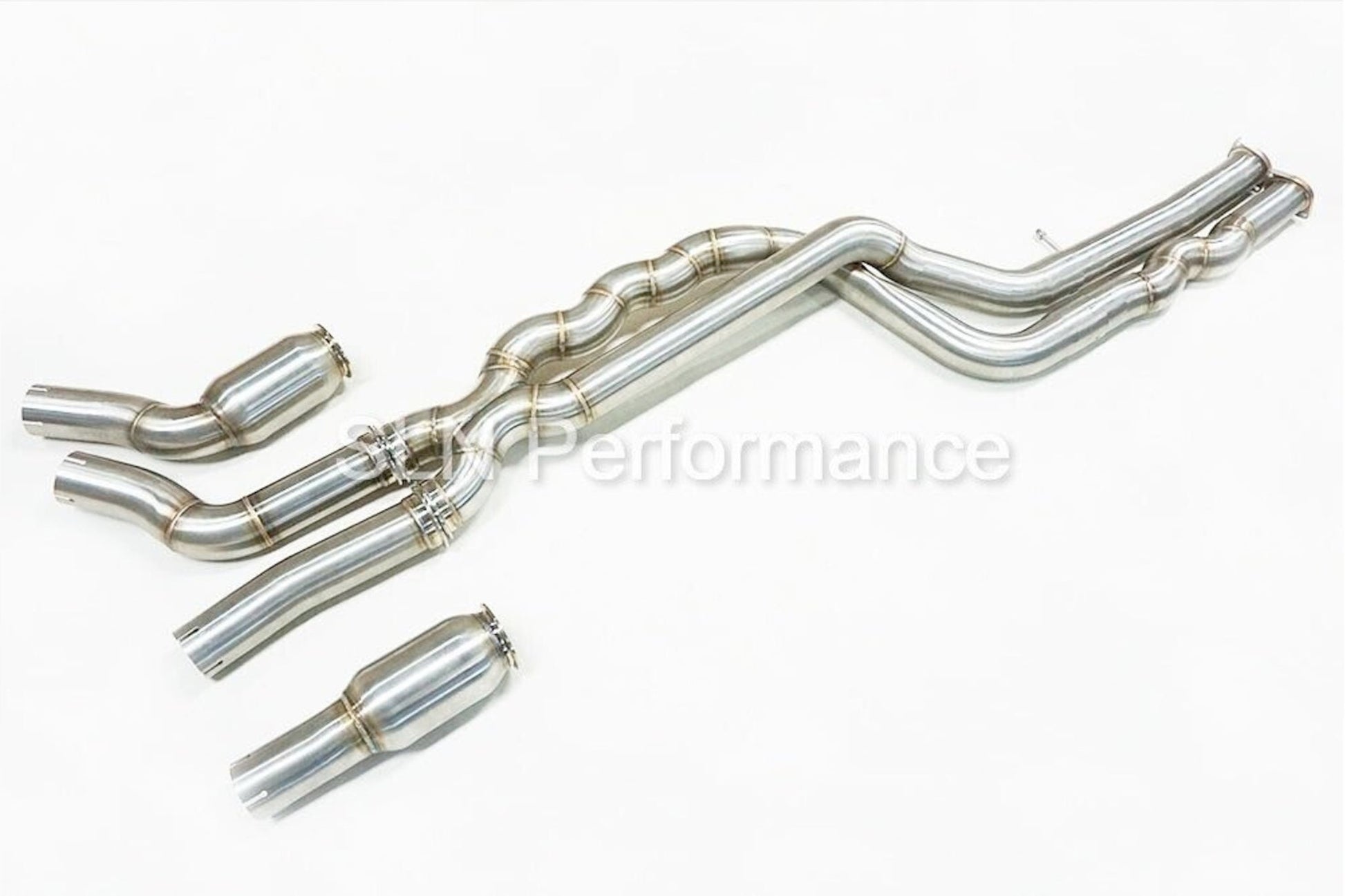 SLN S55 Equal Length Mid Pipe with Under - Brace - BMW F87 M2 Competition - Evolve Automotive