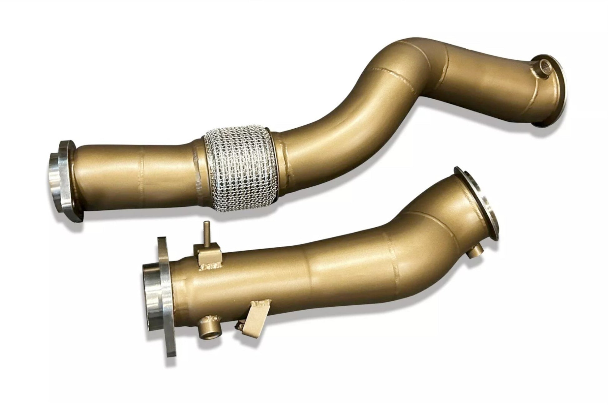 SLN S58 Ceramic Coated Decat Downpipes - BMW G87 M2 | G80 | G81 M3 | G82 | G83 M4 & X3M X4M LCI - Evolve Automotive