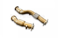 SLN S58 Ceramic Coated Sports Cat Downpipes - BMW G87 M2 | G80 | G81 M3 | G82 | G83 M4 & X3M | X4M LCI - Evolve Automotive