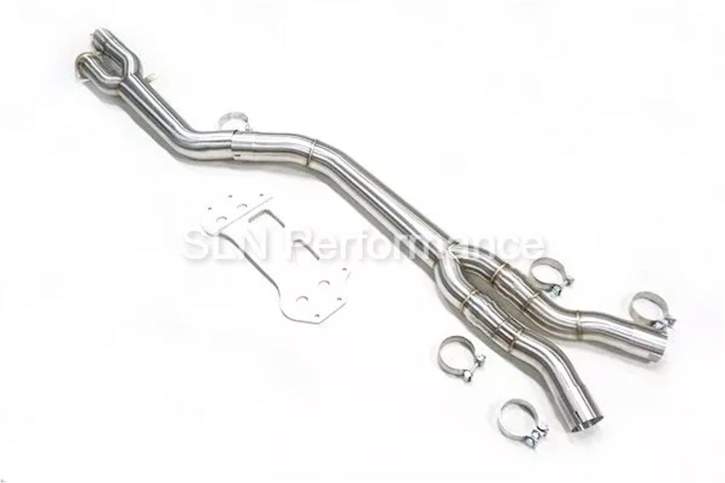 SLN S58 Single Mid Pipe with Under - Brace - BMW G80 M3 | G82 | G83 M4 & X3M | X4M LCI - Evolve Automotive