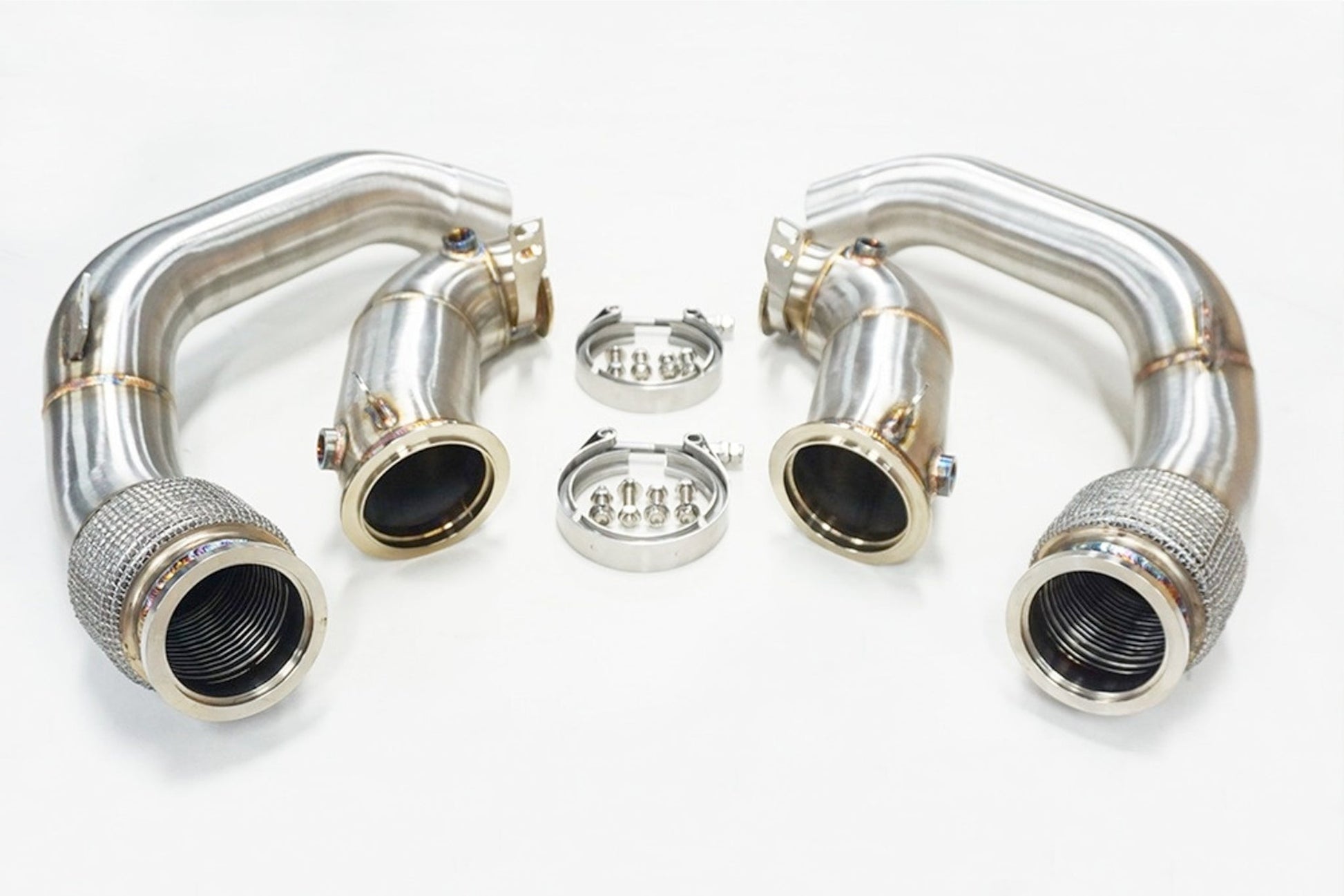 SLN S63 Decat Downpipes - BMW F95 X5M | F96 X6M 2020+ - Evolve Automotive