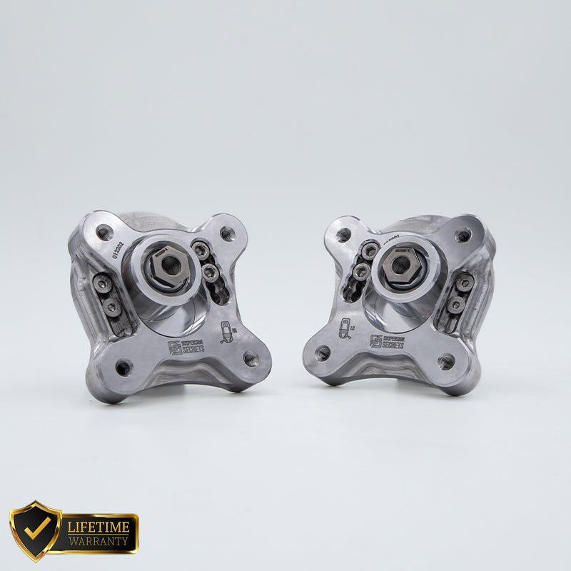 Suspension Secrets Adjustable Camber & Caster Plates - BMW G80 M3 / G81 M3 Touring / G82 M4 - Evolve Automotive