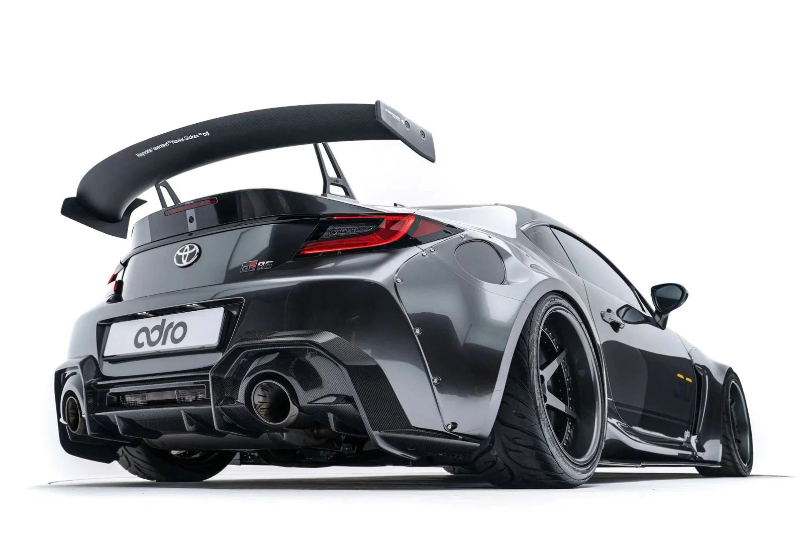Toyota GR86 & Subaru BRZ Pre - Preg Carbon Fibre Swan Neck AT - R Rear Wing by Adro (2022+) - Evolve Automotive