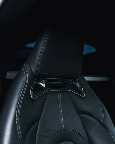Toyota Supra Pre-Preg Carbon Fibre Seat Insert Trims by FORM (2019+, J29) - Evolve Automotive