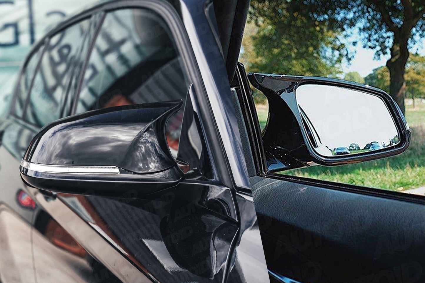 TRE M Style Wing Mirror Housings Gloss Black - BMW FXX 1 Series | 2 Series | 3 Series | 4 Series | i3 | F87 M2 - Evolve Automotive