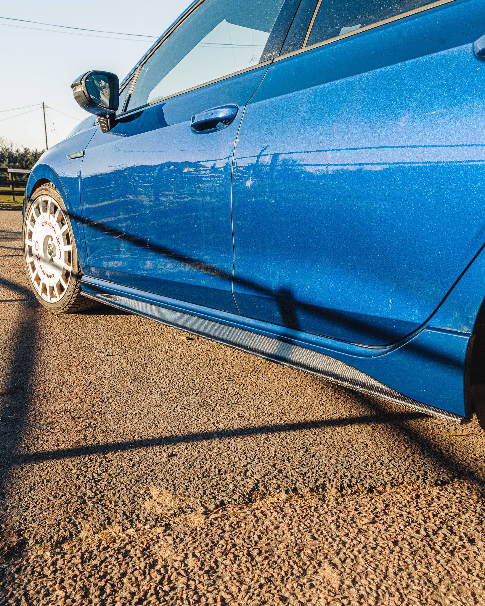 Volkswagen Golf R Mk8 Carbon Fibre ID - 01 Side Skirts (2020+) - Evolve Automotive