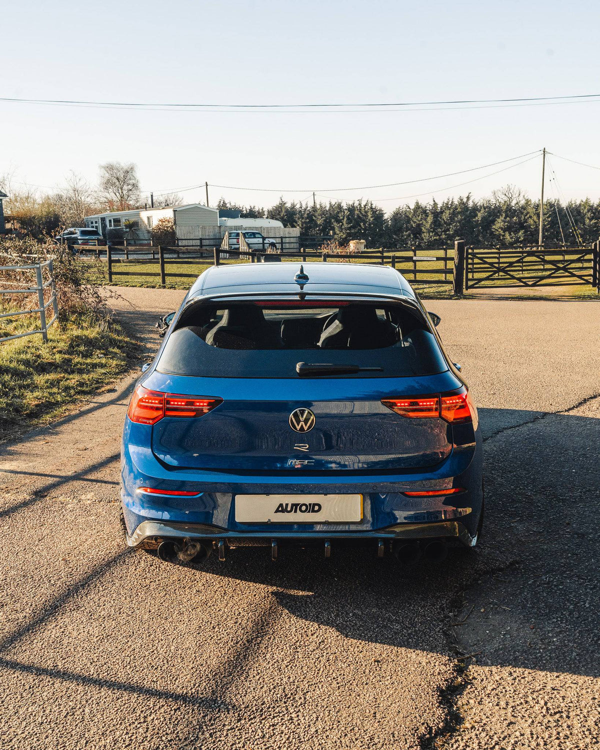 Mk8 Golf R Rear Essentials Carbon Fibre ID-01 Rear Diffuser - VW Golf. MK8/8.5 R ...