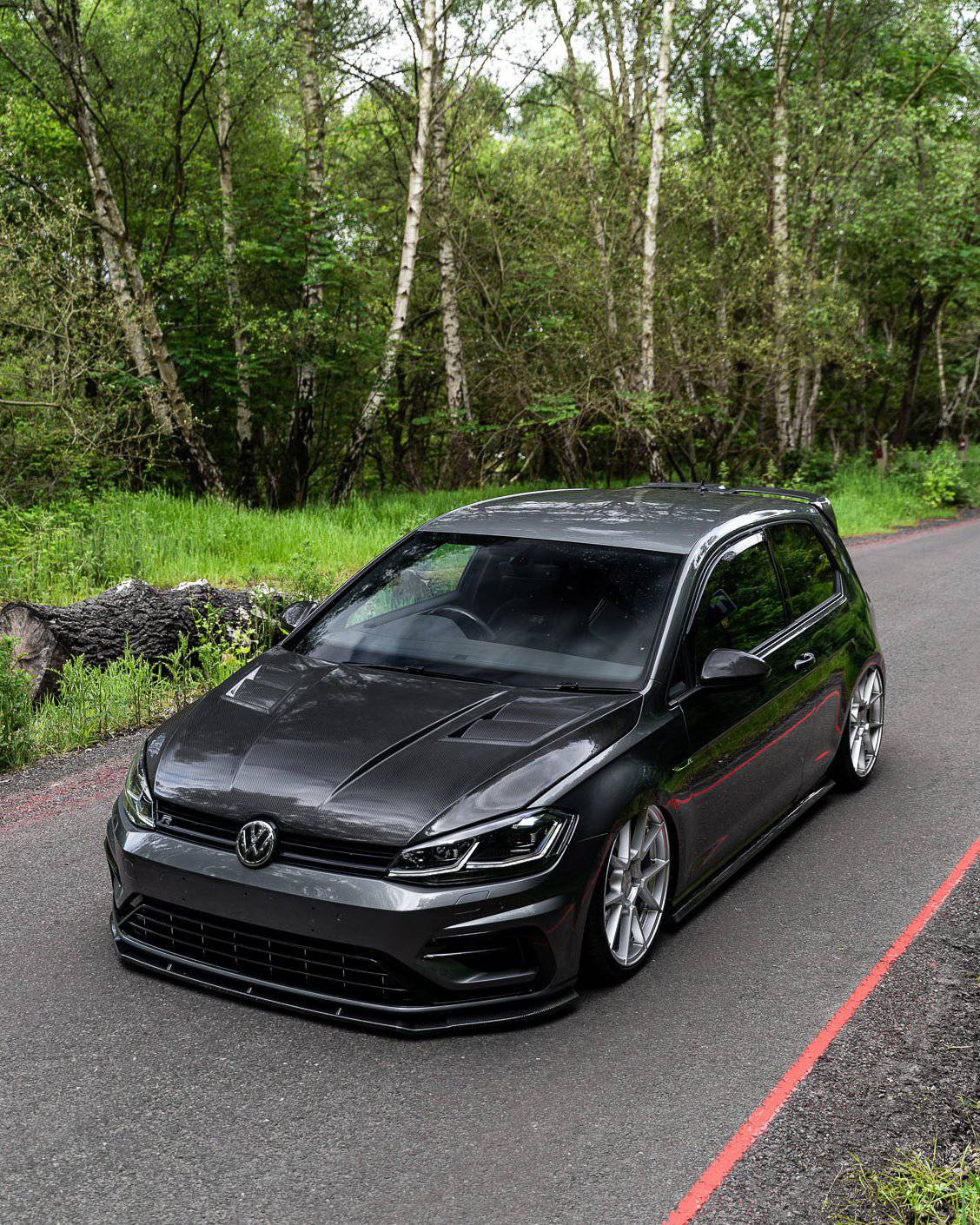 VW Golf, Golf GTI & Golf R Mk7 & Mk7.5 Carbon Fibre Front Bonnet by FORM (2013-2020) - Evolve Automotive