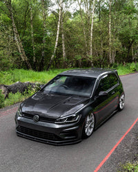 VW Golf, Golf GTI & Golf R Mk7 & Mk7.5 Carbon Fibre Front Bonnet by FORM (2013-2020) - Evolve Automotive